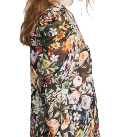 Generation Love Jada Floral Ruched Silk Top - NWT - Picture 4 of 6